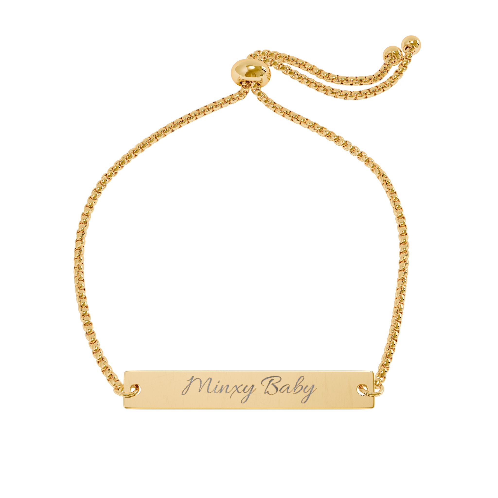 Staten Bells "Minxy Baby" Adjustable Flat Bar Bracelet