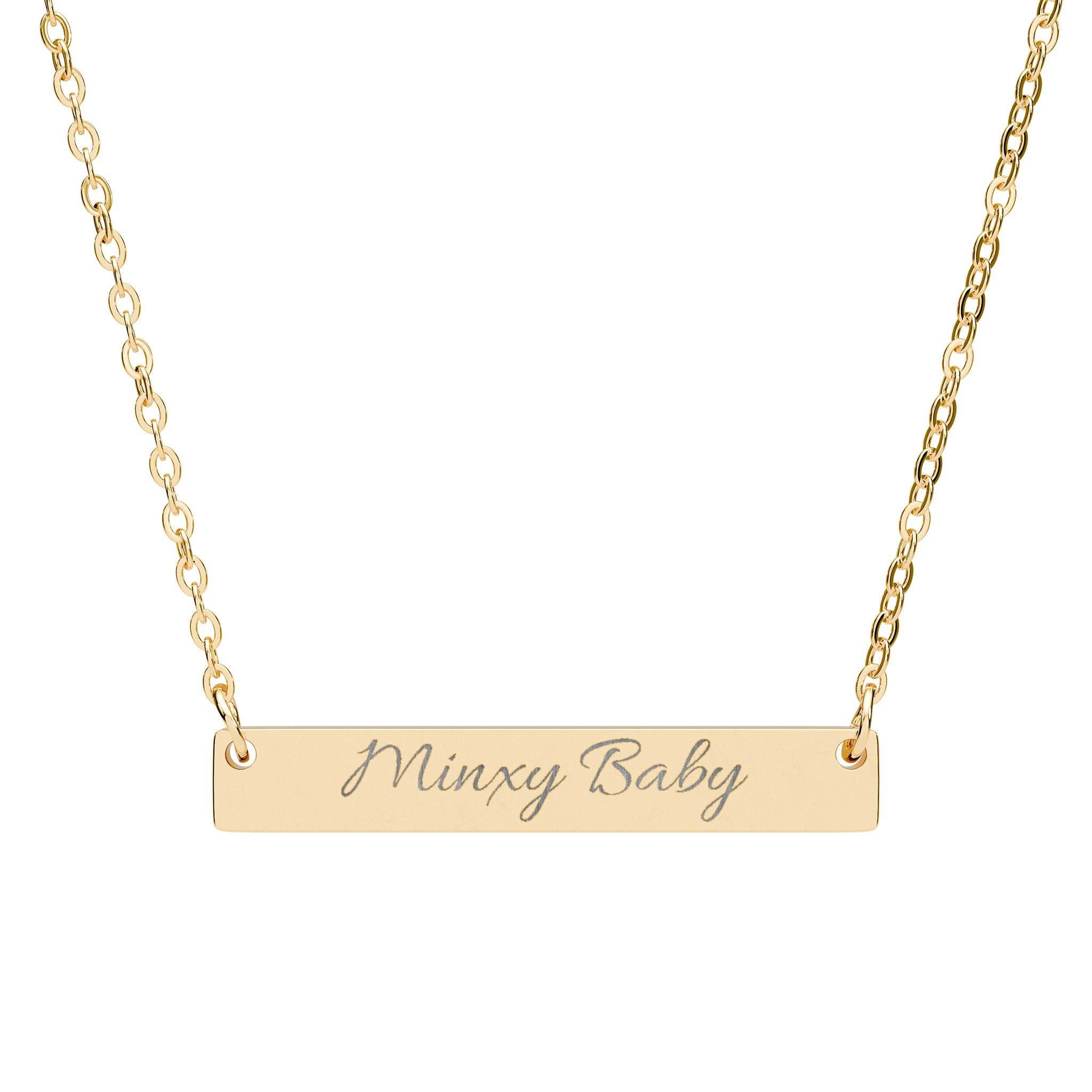 Staten Bells "Minxy Baby" Horizontal Bar Necklace