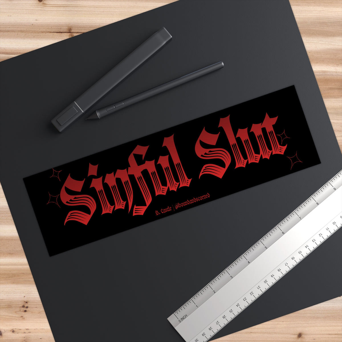 Sinful Slut Bumper STICKER
