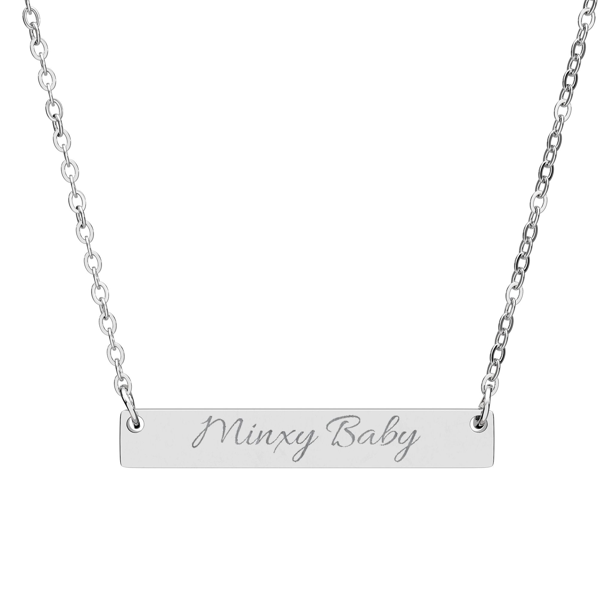 Staten Bells "Minxy Baby" Horizontal Bar Necklace