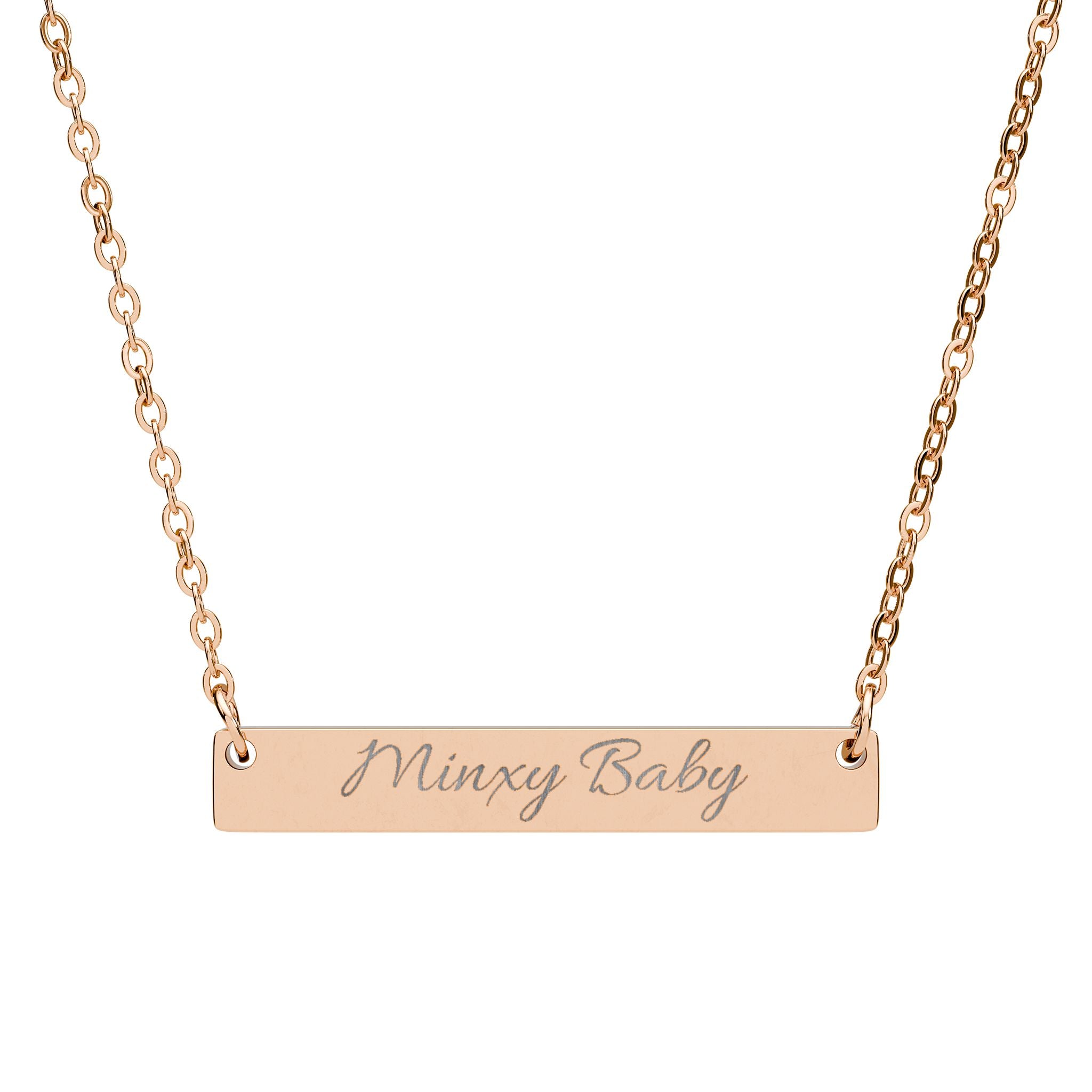 Staten Bells "Minxy Baby" Horizontal Bar Necklace